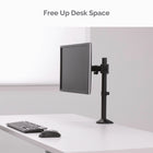Basic Tech Single Monitor Arm (8057601)-Dimensions: 21.63" H x 4.56" W x 19.31" D