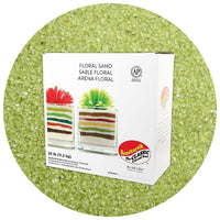 Sandtastik Floral Coloured Sand, 25 lb (11.3 kg) Box, Wild Lime-Coarse grain with natural sparkle throughout