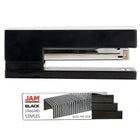 JAM Paper Office & Desk Sets, Stapler Pack of Staples, Black and Black (3375BKBK)-JAM's Stapler Assortment - Black Stapler & a Pack of Black Staples