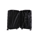 TOSCANO MAGNIFICA 21" Hardside Carry On Luggage - Jet Black-5 Year Limited Global Warranty