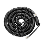 Basic Tech Bt25Rchbk Coiled Cord 25Ft With Rj9 Connector - Black-4 Core Cable
