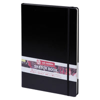 Talens Art Creation Hardbound Sketchbook - 8.3" x 11.4" - Black Cover - 80 Pages-Black hard cover sketchbook featuring ivory artist quality paper