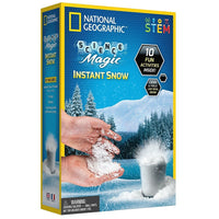 National Geogographic Instant Snow Kit-Includes learning guide to make frozen blocks, cloud slime, and how to reuse
