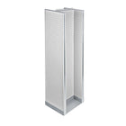 Azar Displays Pegboard Floor Display H-Spinner, 60" x 16", White (700430-WHT)-White plastic