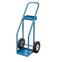 Kleton Gas Cylinder Carts, Semi-Pneumatic Wheels, 12" W x 10" L Base, 400 Lbs.-Base Dimensions 12" W x 10" L