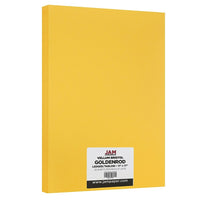 JAM Paper Vellum Bristol Tabloid Cardstock, 11 x 17, 67 lb. Goldenrod, 50 Pack (16932834)-Colour: Goldenrod 67 lb. Cover