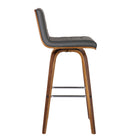 Armen Living Vienna 30" Bar-Height Bar Stool - Grey-Weight Capacity: 250 lb.