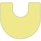 Flash Furniture 60"W x 66"L Horseshoe Yellow Thermal Laminate Activity Table - Standard Height Adjustable Legs-Perfect shape for group learning