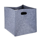 Truu Design, Square Felt Storage Baskets, Set of 3, 15 x 14.5 x 14 inches, Light Grey-Made from 100% polyester