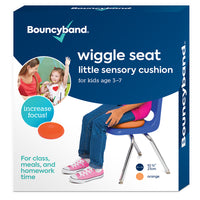 Bouncyband Little Wiggle Seat Sensory Cushion, Orange-Quietly enables movement, allowing students to be productive while working