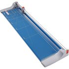 Dahle 448 51-1/8" Premium Rolling Paper Trimmer-Blade is encased in a protective housing for safety