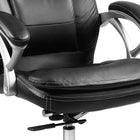 Xtech Executive Comfort Office Chair with Headrest and Armrests - Black-Dual-wheel casters lets you maneuver around your office with ease