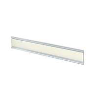 Azar Displays – Porte-étiquette en C avec revers adhésif, plastique transparent, 1,5 x 8,5 po, 10/paquet (199605)-Idéal pour le bureau, l’école, l’entreprise et bien plus encore
