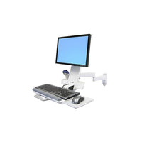 Ergotron 200 Series Telescoping Combo Arm, White-White