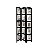 Nexxt Triple Panel Floor Screen with Foam, Black, 51/100" x 33-1/2" x 64-1/50"-3-panel screen room divider: create a new space with an easy to use beautiful room divider. create privacy in your home, make a new room or hide storage items