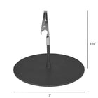 Eddie's Alligator Clip 3" Sign Holder - Black - 12 Pack (130007-12)-Metal Black