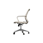 CB Office Workex Mesh Office Chair With Polished Aluminun Base - White-Waterfall seat edge