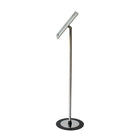 Futech FSH011S Landscape/Portrait Floor Sign Holder - 10.5" x 13" Signs - Silver-Frame Dimensions: 10.5" x 13", 12" diameter Base, 46" total Height
