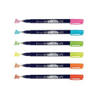 Tombow Fudenosuke Pens - Neon - 6 Pack-Water-based pigment ink allows rich vibrant Colours that won t bleed through most papers