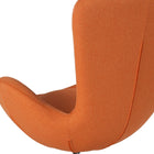 Flash Furniture Egg Series Orange Fabric Side Reception Chair-Pillow Size: 12-13"W x 8-10"H x 2" Thick