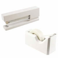 JAM Paper Office & Desk Sets, Stapler Tape Dispenser, White (3378WH)-Colour: White