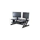 Rocelco DADR Deluxe Extra-Wide Adjustable Height Desk Riser & Indo Board Balance Board Standing Desk Bundle-The Rocelco DADR is made of a combination of metal with wood surfaces.  The Indo Board deck is made of solid wood, with a textured finish for a comfortable stance.