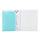 Poppin 3-Subject Pocket Spiral Notebook - Aqua-Papers are 3-hole punched for happy trails from notebook to binder