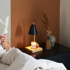 HABITU Height-Adjustable Candle Warmer Lamp with Lavender Candle - Black-UL plug with 5.45 feet cord