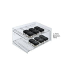 Azar Displays – Présentoir de maquillage comptoir pour panneau perforé suspendu ou à lattes, 2 niveaux 8 compartiments (222482)-Dimensions : 12 larg. x 8,5 prof. x 6,5 haut. (po)
