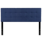 Flash Furniture Bedford Tufted Upholstered Queen Size Headboard - Navy Fabric-Contemporary Style
