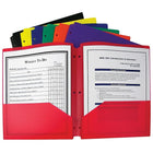 C-Line - Portfolio à 3 trous et 2 pochettes, couleurs variées, 36/boîte-Niveaux : De la maternelle à la 5e secondaire