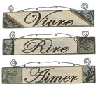 Cathay Importers Assorted Rustic Wood Wall Quotes (EC-24-0131)-Print