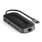 Satechi USB-4 Multiport Adapter with 2.5G Ethernet - Space Grey-Data transfer rates up to 10Gbps and backwards compatible with Thunderbolt 3 and USB-C devices