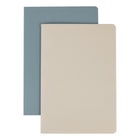 Gry Mattr Softcover Stone Paper Journal - A5 Format - 48 Pages - Cream/Light Blue - 2 Pack-A5 size (5.70 × 8.26 in)