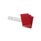 Moleskine Cahier Ruled Journal - 5" x 8.25" - Cranberry Red - 3 Pack-Last 16 sheets detachable