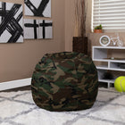 Flash Furniture Small Camouflage Kids Bean Bag Chair-Cotton Upholstery
