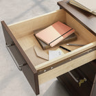Sauder Affirm 3-Drawer Mobile Pedestal - Noble Elm-Hidden casters for easy mobility and option for rearrangement around the office