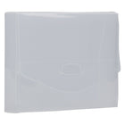 JAM Paper Plastic Portfolio with Tuck Flap Closure, Photo Size, 4.5 x 6 1/8 x.88, Clear, 10 Pack (235012308g)-Material: Plastic