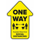 Eddie's Hang-Up Display Ltd. One Way Directional Floor Decal Arrow Kit, Vinyl, English-High Quality 3M Vinyl with Red. Black and Yellow Print