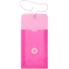 JAM Paper - Enveloppes en plastique/poly, 4 1/4 po x 6 1/4 po, fermeture avec bouton et ficelle, fuchsia, paq./24-4