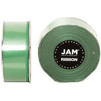 JAM Paper Double Faced Satin Ribbon, 1.5 Inch Wide x 25 Yards, Emerald Green, 2 Pack (808SAemgr25g)-Emerald green