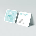 Avery Clean Edge Square Business Cards - 2-1/2" W x 2-1/2" L - Matte White - 180 Pack-Matte White