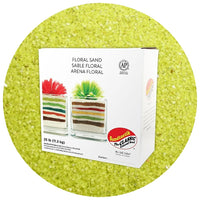 Sandtastik Floral Coloured Sand, 25 lb (11.3 kg) Box, Lemon Drop-Coarse grain with natural sparkle throughout