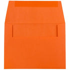 JAM Paper A2 Invitation Envelopes, 4.38 x 5.75, Brite Hue Orange Recycled, 250 Pack (WDBH602H)-Blank interior for personalized message