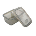 Minimal Silicone Bento Lunch Box - Grey - 700ml - Set of 2-BPA, BPS, PVC Free