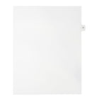 Mark Maker Legal Exhibit Index Tab White Single Tabs, 1/15th Cut, Letter Size, No Holes, Letter D, 25 Pack-White Single Tabs, 1/15th Cut
