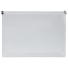 JAM Paper Plastic Envelopes with Zip Closure, Booklet, 4.5 x 6.5, Clear Poly, 12 Pack (473Z1CL)-Clear