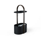 Umbra Hub Storage Table - Black/Walnut-Measures 12 x 11 x 28.35 inches (30.5 x 27.9 x 72 cm)