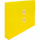 JAM Paper - Enveloppes en plastique avec fermeture à bouton et cordon de serrage - Livret d'index - 5.5" x 7.5" - Jaune - Paquet de 12-Taille: 5.5 po L x 7.5 po l