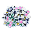 Charles Leonard Creative Arts Painted Peel N Stick Wiggle Eyes, Assorted Colours/Sizes, 800 Pack (CHL64535)-Painted wiggle eyes give life to dolls, animals, toys and more